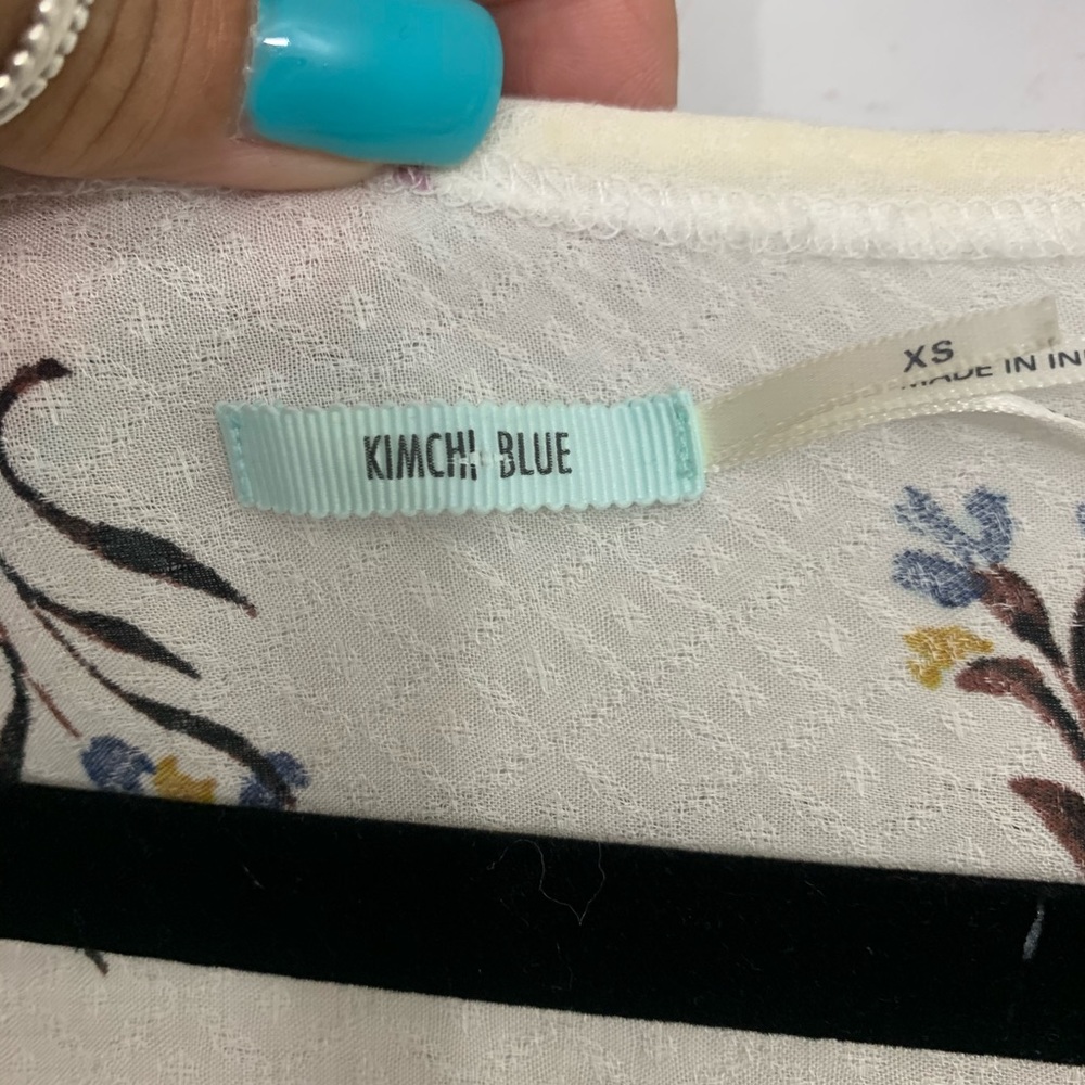 Kimchi Blue Long Balloon Sleeve Peasant Bl… - Picture 8 of 12
